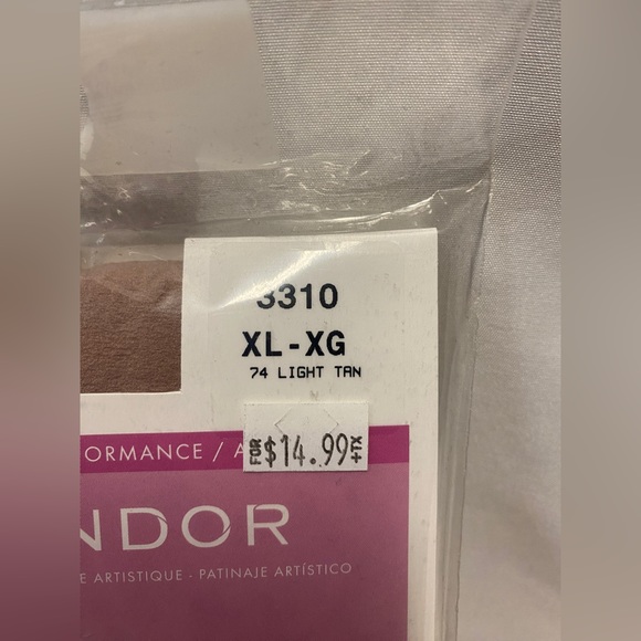 Mondor 3310 Footed Women’s Light Tan Tights - Picture 6 of 9